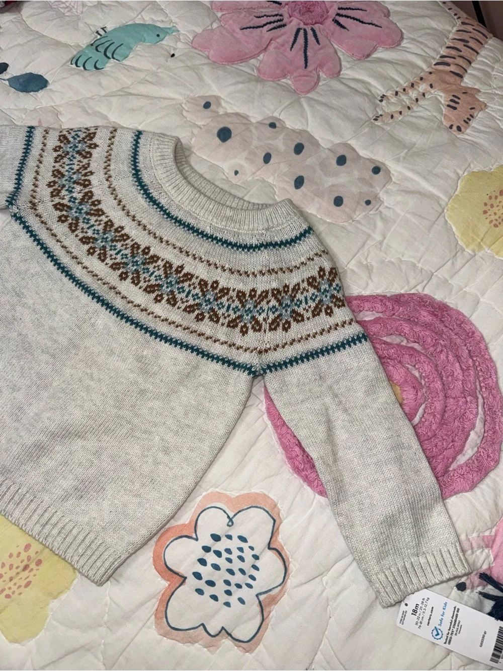 Carter’s Fair Isle Sweater – Size 18 Months